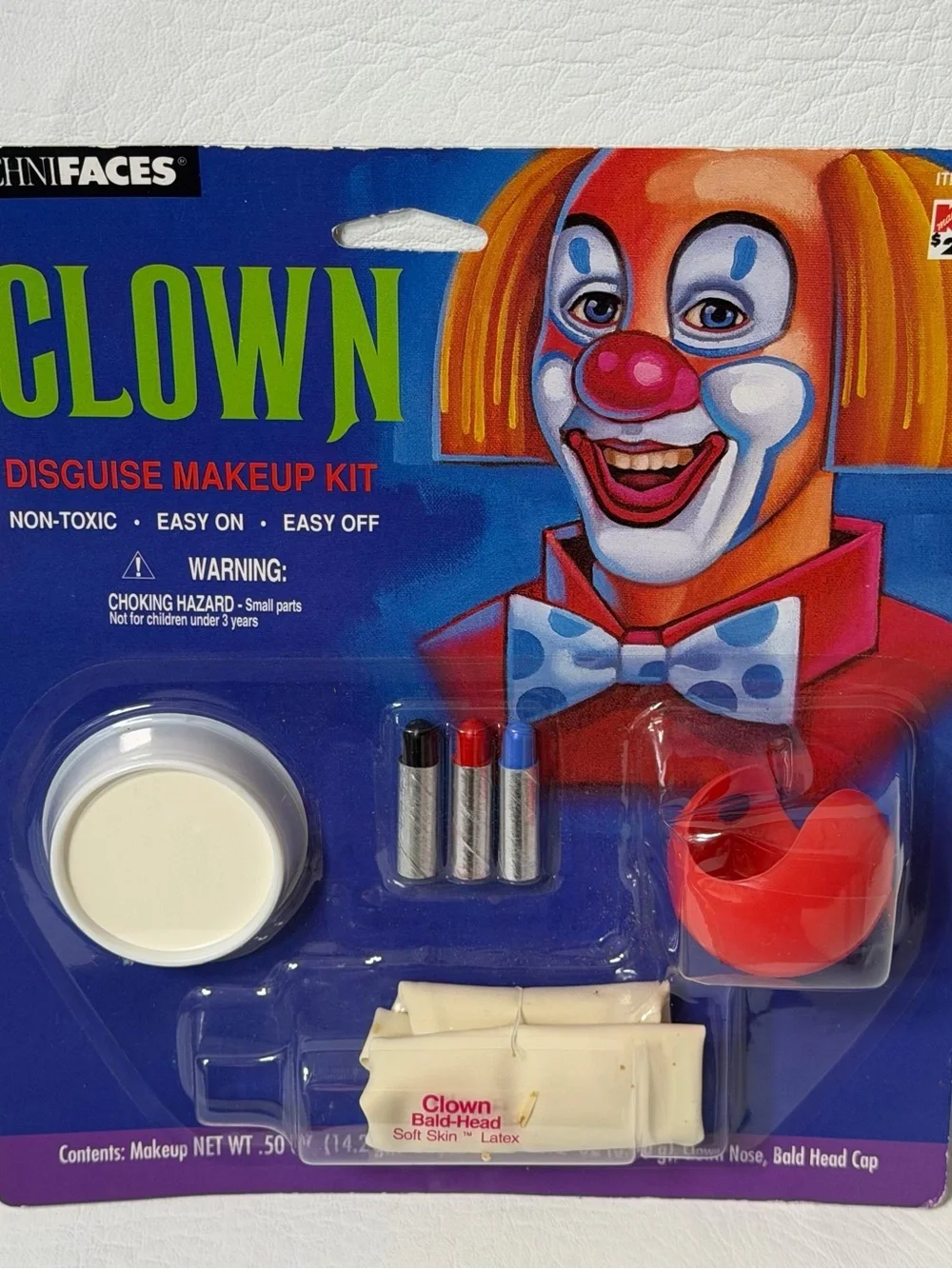 Halloween Makeup Paint Kit Clown Face Vintage 1996